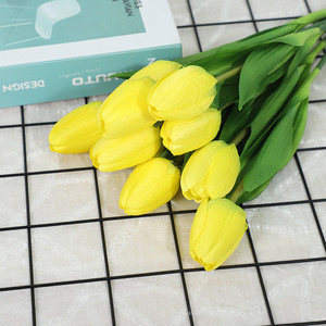 Ramos de Tulipanes Artificiales, Flores de Seda de Alta Simulación, Flores en Jarrón para Decoración del Hogar, Ocasiones de Primavera, Venta al por Mayor de Fábrica - Product Image 6