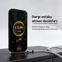 Adaptateur USB-C 240W pour téléphone portable 2-en-1 avec support compact et support de bureau, conception à angle droit en alliage de zinc