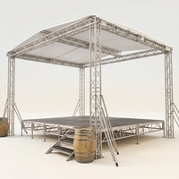 Carrusel para parque de atracciones al aire libre, marco de hierro, concierto, soporte para Dj, escenario, techo ligero, armazón de aluminio para eventos