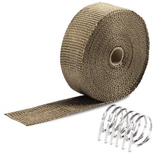Envoltório térmico Titanium Manifold Heat <span class=keywords><strong>Exhaust</strong></span> Pipe Tape - Product Image 1