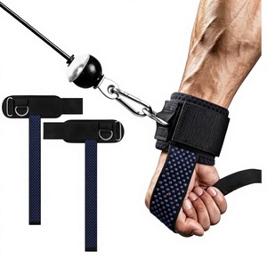 Sangles de soutien du poignet en néoprène durable avec anneau en D pour la musculation et l'entraînement en salle de sport, avec protège-paume antidérapant, fermeture auto-agrippante unisexe - Product Image 1