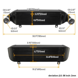 <span class=keywords><strong>Intercooler</strong></span> noir amélioré pour <span class=keywords><strong>BMW</strong></span> <span class=keywords><strong>E46</strong></span> 318d/320d M47 330d M57 2003-2006 - Product Image 3