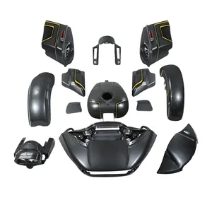 HR3 90300006 Fairing Bodywork Fit For Harley Touring CVO Road Glide 2018 2014-2022 Gold/Black