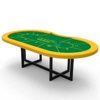 Table de poker Texas de qualité professionnelle de luxe YH 102 pouces avec nappe personnalisée pour un usage domestique