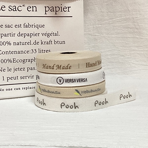 100% Tự Nhiên Thân Thiện Với Môi Tùy Chỉnh Cá Nhân In Bông Twill <span class=keywords><strong>Ribbon</strong></span> Trang Trí Với Logo Thương Hiệu - Product Image 6