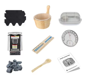 Cabine de sauna en cèdre rouge de haute qualité pour l'extérieur, sauna traditionnel à vapeur carré pour 2 personnes, salle de <span class=keywords><strong>spa</strong></span> familiale privée - Product Image 6