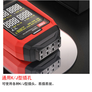 เทอร์โมมิเตอร์เทอร์โมคัปเปิลชนิด K ของ Teans, เทอร์โมมิเตอร์แบบสัมผัสพื้นผิวแม่พิมพ์อุตสาหกรรม รุ่น TA612A/B/612C - Product Image 4