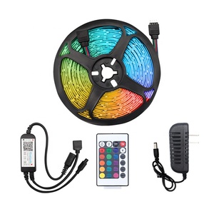 BT Music IP65 Kit flexible Color impermeable RGB App Juego de cintas de iluminación 2835 RGB Tira de LED - Product Image 1