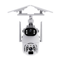Kamera keamanan CCTV tenaga surya 4K, kamera keamanan CCTV dengan WiFi/4G dan deteksi gerakan untuk pengawasan rumah/kantor