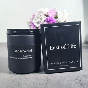 โหลเทียนวานิลลาเคลือบสีดำด้านพร้อมฝาเกลียว - Product Image 6