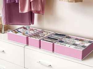 Wholesale 4pack Underwear <b>Drawer</b> Clothing Organizer Fabric Folding Wardrobe Organizer for Baby Clothes Bras - Product Image 5