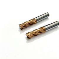 Fraise CNC en carbure à grain ultrafin HRC 60 D8 avec revêtement TiAISiN, 4 dents, pour fraisage en montée, personnalisable OEM/ODM