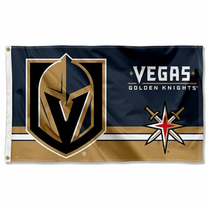 สำหรับทีมจากโรงงานจีนธงพิมพ์ลายสองด้าน3X5ft โพลีเอสเตอร์ใช้กลางแจ้งสเวกัสอัศวินสีทอง2 - Product Image 6