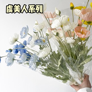 Amapolas Artificiales de Seda de 30cm-100cm, Decoración para Bodas, Decoración del Hogar, Adorno para Fotografía - Product Image 1
