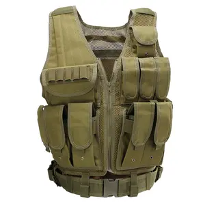New Customization Mesh Breathable Triple Pocket Molle Safety Vest Quick Release Tactical Vest