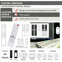 Télécommande IR personnalisée OEM ODM à 42 touches pour système audio de cinéma maison avec couleur et logo personnalisés