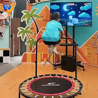 Trampoline Interactif Intérieur Écran HD Trampoline Jeux Aire de Jeux pour Enfants Saut Ar Trampoline Centre Commercial pour Enfants