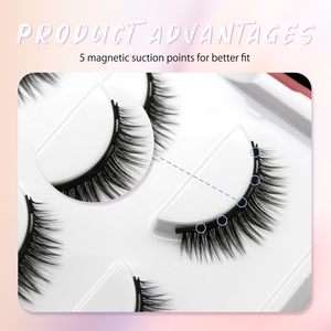Cils magnétiques 3D coréens de qualité supérieure, personnalisables, sans colle, pour une pose facile - Product Image 2