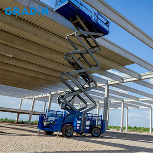 Elevador de horquilla de tijera de 52 pies La mesa móvil se puede extender, elevador para caminar de trabajo a gran altitud - Product Image 3