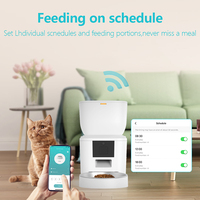 Mangeoire automatique intelligente pour chiens 4L avec WiFi Tuya App Distributeur de nourriture pour animaux de compagnie en acier inoxydable Bol de contrôle OEM Prix d'usine
