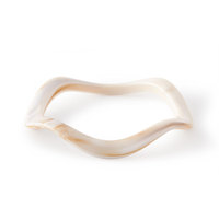 Bracelet en acrylique à motif d'ondes irrégulières, multicolores, vintage, minimaliste, bijoux tendance pour femmes