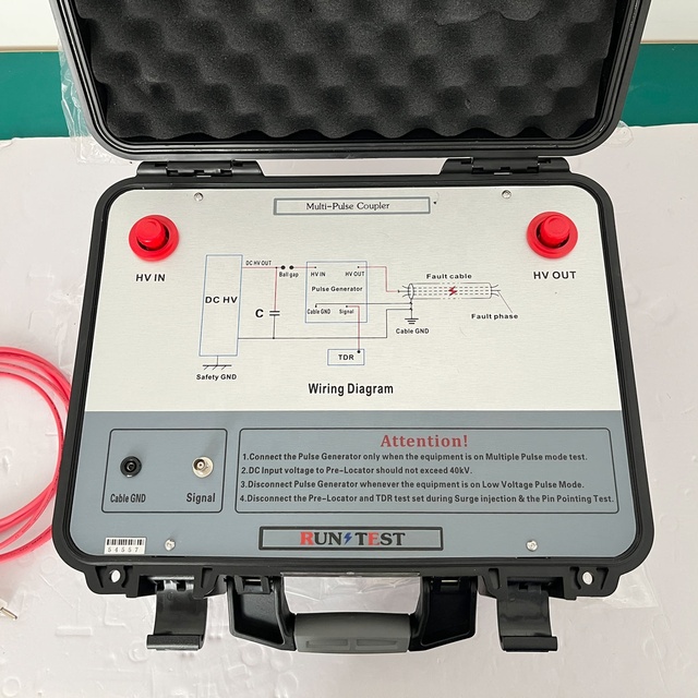 Underground Precision Pipe and Electrical Live Cable Fault Locator Detector Power System Underground Cable Analyzer