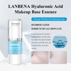 LANBENA 24k <span class=keywords><strong>oro</strong></span> primer para cara de ácido hialurónico vit c mojada y salvaje primer rostro - Product Image 5