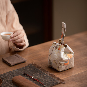 Borsa Artigianale Stile Cinese Antiurto con Coulisse per Conservazione e Viaggio di Rosari, Giocattoli Educativi, Accessori per il Tè - Product Image 2