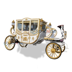 Carruaje Real de Alta Calidad con Diseño Personalizado, Carruaje de Caballos Estilo Cenicienta en Venta - Product Image 1