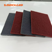 Pad Pengamplas Berkualitas Tinggi Merah/Abu-abu 6X9 Inci Persegi Panjang Bahan Nilon Non-Woven