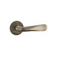 Poignée de porte de luxe moderne en alliage de zinc avec serrure à mortaise double panneau et double levier pour chambre à coucher