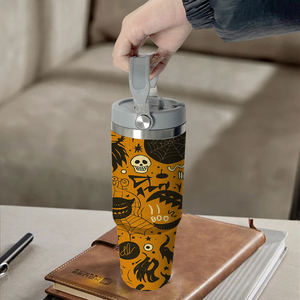 Halloween <span class=keywords><strong>Horror</strong></span> Series 30oz EE. UU. Almacén 2 días de entrega 30oz Acero inoxidable Aislado Taza de café frío Tapa a prueba de derrames Pajita - Product Image 5