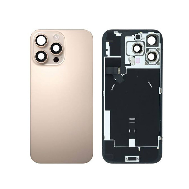 Wholesale for iPhone 16 Pro Max Repair Accessory Bar-Designed Back Glass Housing with Flex Cable Including Lens Magnet Coil