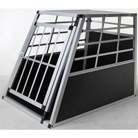 Niche de voyage en aluminium pour chien, Cage de Transport pour véhicule