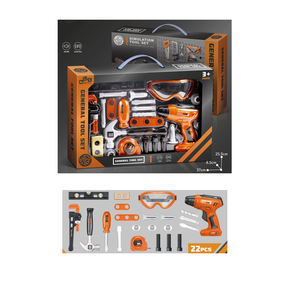 Juego de <span class=keywords><strong>Herramientas</strong></span> de Simulación, Juguetes de Construcción, <span class=keywords><strong>Herramientas</strong></span> de Trabajo, Taladro Eléctrico Educativo, Juego de Imitación, Herramienta de Bricolaje, Juguete para Niños - Product Image 1