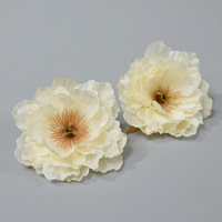 Tête de fleur de pivoine artificielle en soie faite à la main, pour la mise en scène de mariage, toucher naturel, longue durée, transfrontalier, Jour de la Saint-Valentin