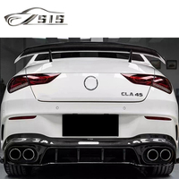 Diffuseur arrière en fibre de carbone W118 CLA35 CLA45 W118 2021-2023 ans Lèvres arrière Pare-chocs Spoiler Queue Pièces détachées automobiles