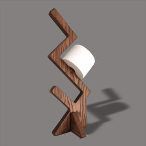 202509 porte-<span class=keywords><strong>papier</strong></span> hygiénique <span class=keywords><strong>original</strong></span> en bois étagère en bois pour ranger plusieurs rouleaux support de sol moderne pour salle de bain - Product Image 2