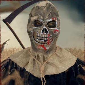 جديد ماكياج الكرة مهرجان الأداء الدعائم هالهالهلالية فزافة الدم هيكل عظمي قناع سماعة الرأس - Product Image 2