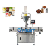 Machine de remplissage de poudre électrique entièrement automatique de haute précision, 220V, 2000bph, avec moteur, pour ligne de remplissage de boissons, fournie par l'usine