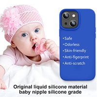 VAWI S002 Coque de téléphone en silicone tendance et très vendue en gros pour iPhone 14, antichoc, couleur unie, coque arrière en silicone