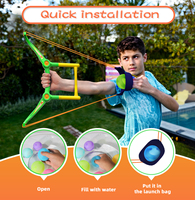 HMJ été piscine jouet bataille eau balle pistolet eau ballon fronde jouet tir pistolet extérieur 2025 eau ballon fronde système