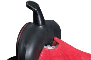 Sillín de cuero de vaca personalizado, asiento profundo cómodo, tachuela duradera para montar en senderos, sillines de caballo de cuero occidental genuino - Product Image 4