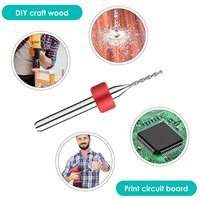 Forets micro RUIMENG en acier au tungstène à queue droite pour perçage de circuits imprimés en Chine, fraises CNC à rainures, longueur totale (01-10mm)