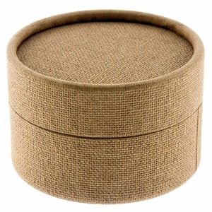 Brown yellow hemp coated small paper tube, <b>gift</b> <b>box</b>, customizable according to needs - Product Image 1