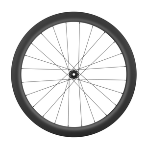 統合された<span class=keywords><strong>700c</strong></span>道路自転車ホイールセットカーボン24Hフロント/リアディスクブレーキシステムフルカーボン28-73mmリム深さ24スポーク - Product Image 1