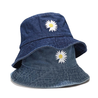 Chapeaux unis de haute qualité à imprimé personnalisé Casquettes graphiques de pêche réversibles de luxe pour femmes Casquette seau brodée
