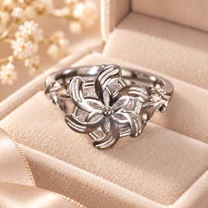 Bague pour femme en argent sterling 925 véritable, bague de fiançailles et de mariage Galadriel <span class=keywords><strong>Nenya</strong></span> Zircon - Product Image 5