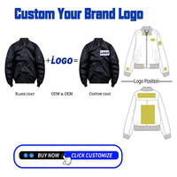Blouson Bomber Unisexe Léger et Sportif 3-en-1 Détachable Imperméable Coupe-Vent Chaud avec Fermeture Éclair Logo Avant OEM 5XL Vente en Gros