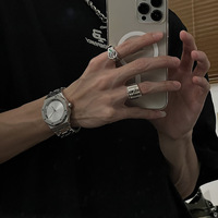 Montre pour homme sans logo, design original, lumineuse, résistante à l'eau 50m, style sportif et professionnel, montre-bracelet à quartz tendance 43mm